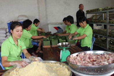 Bánh chưng cho tết Giáp Ngọ 2014 tăng giá 10% - 15% so với năm trước